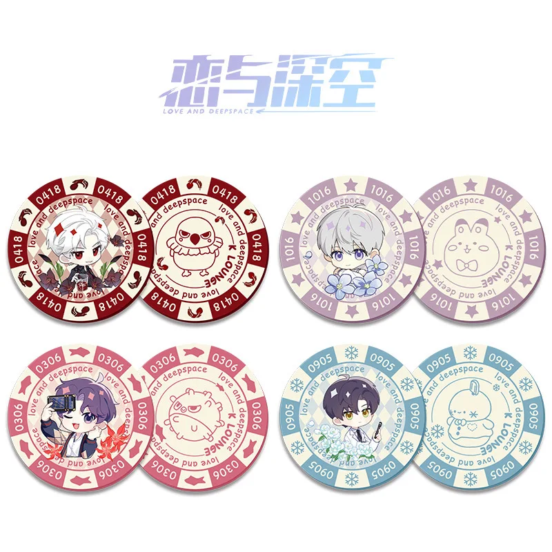 Eternal Love Deep Space Acrylic Poker Chips Double Sided HD Pattern Anime Game Merchandise Decoration Wholesale Gaming