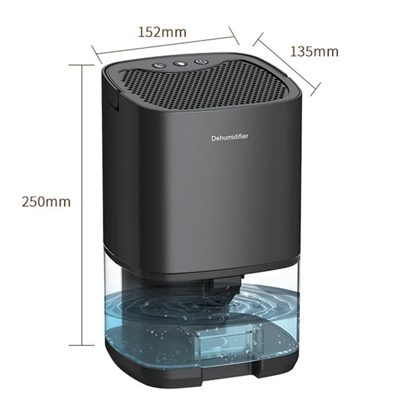 Dehumidifier And Air Purifier 2 In 1 For Home For Room For Kitchen, Mute Moisture Absorbers Air Dryer White