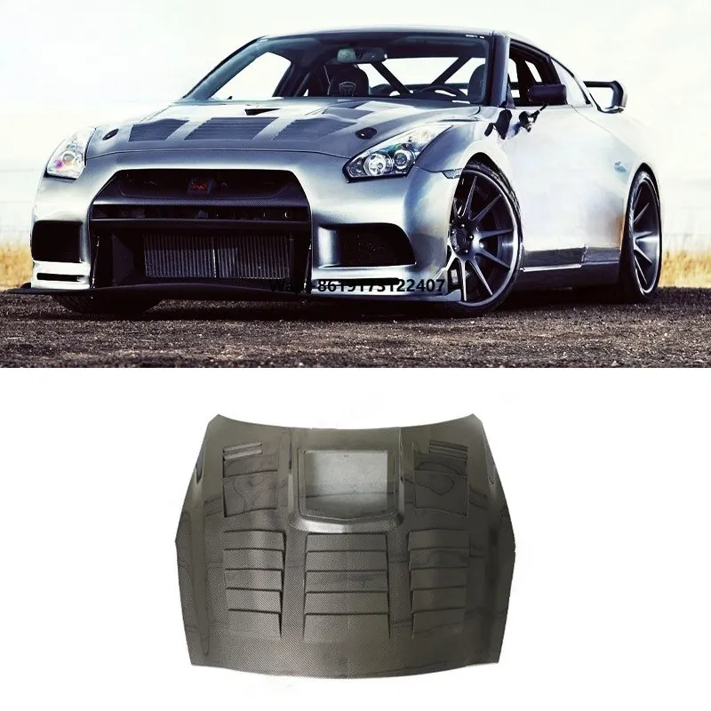 

OEM Style Engine Cover Hood Car Parts Carbon Fiber Front Bonnet for Skyline GTR35 Engine Hoods