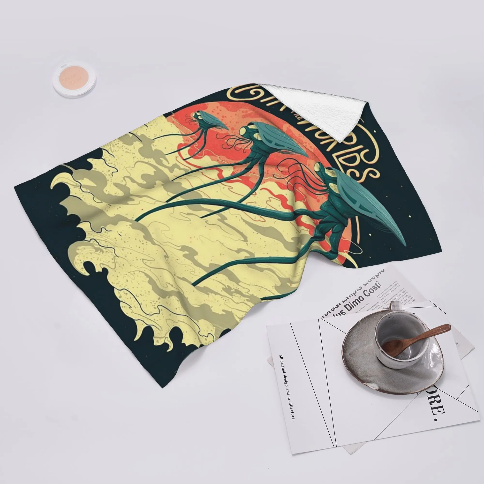 Custom War of the Worlds Soft Face Towel Quick Dry Pool Bath Cotton Towels Breathable