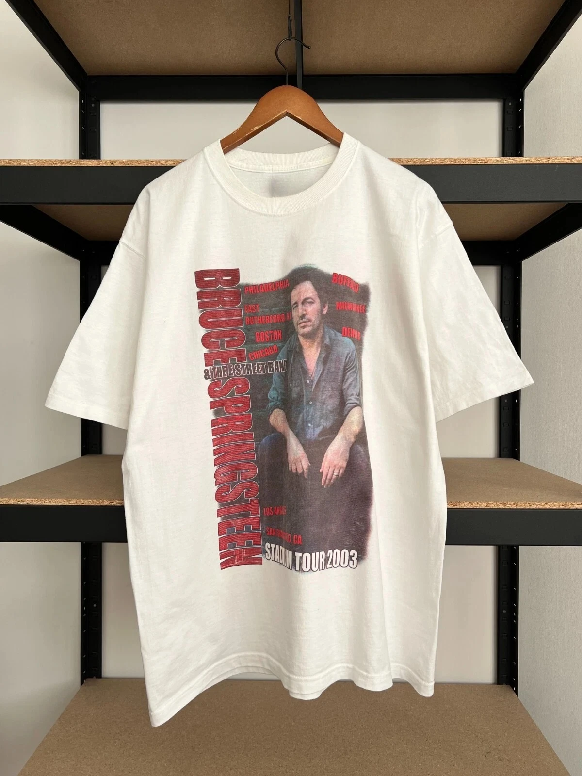 

Vintage 2003 Bruce Springsteen E Street Band T-shirt American Band Singer T-shirt Men Street Hip-hop Rock Short-sleeved Women