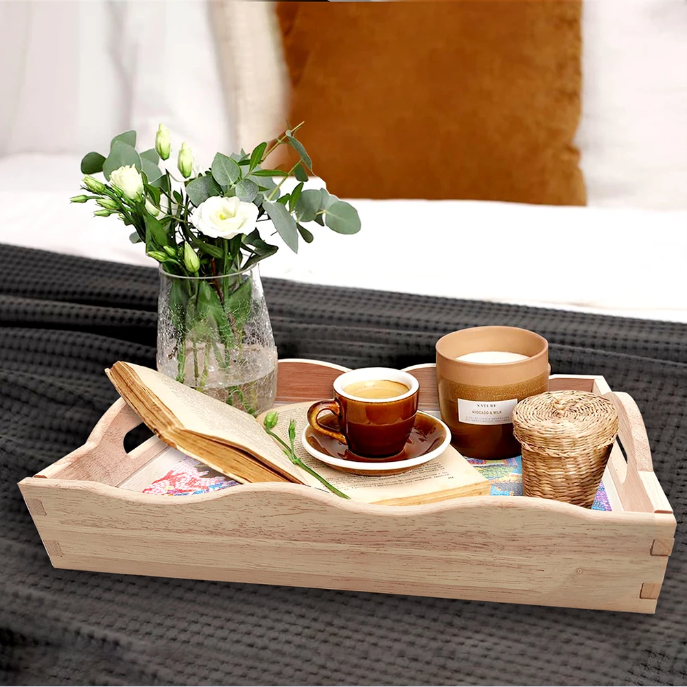 

Wooden 5D DIY Diamond Painting Serving Tray Seashell Starfish Diamond Decorative Serving Tray Diamond Painting Tray Handicraft