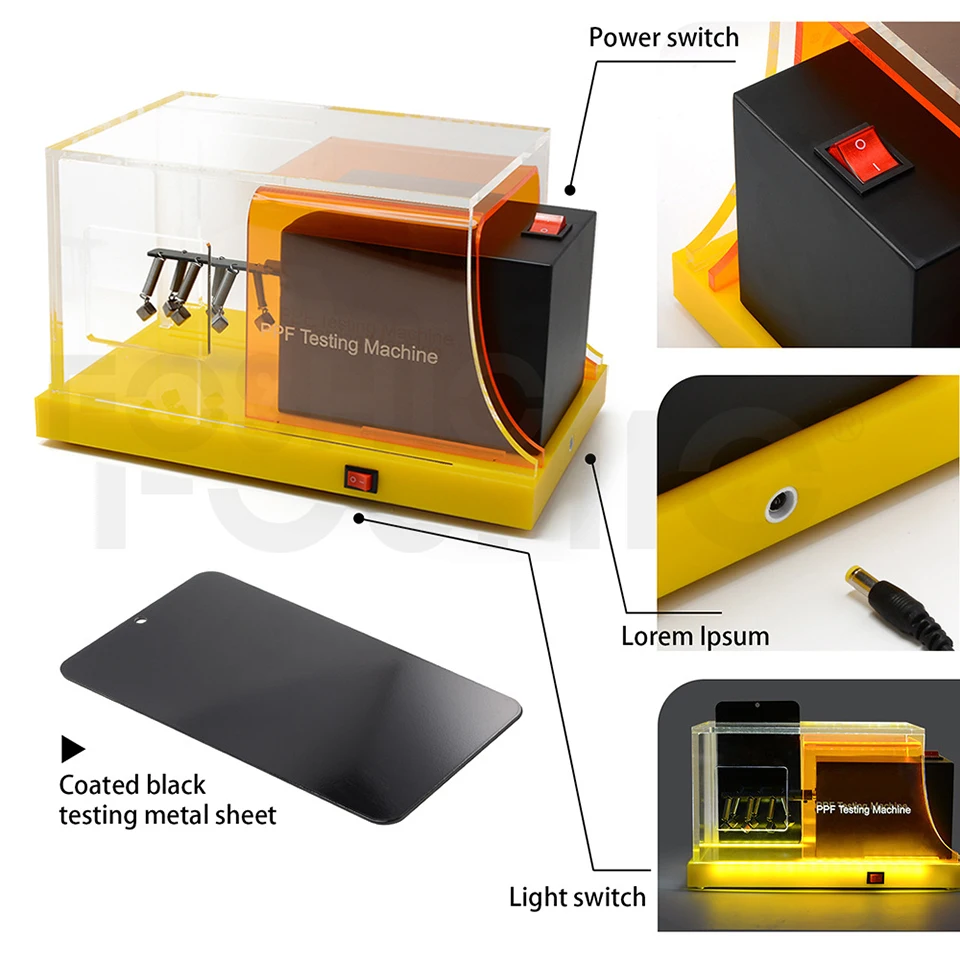 PPF Gravel Meter, PPF Film Impact Tester Display Machine to Demo Resilience & Durability of Paint Protection Films MO-620