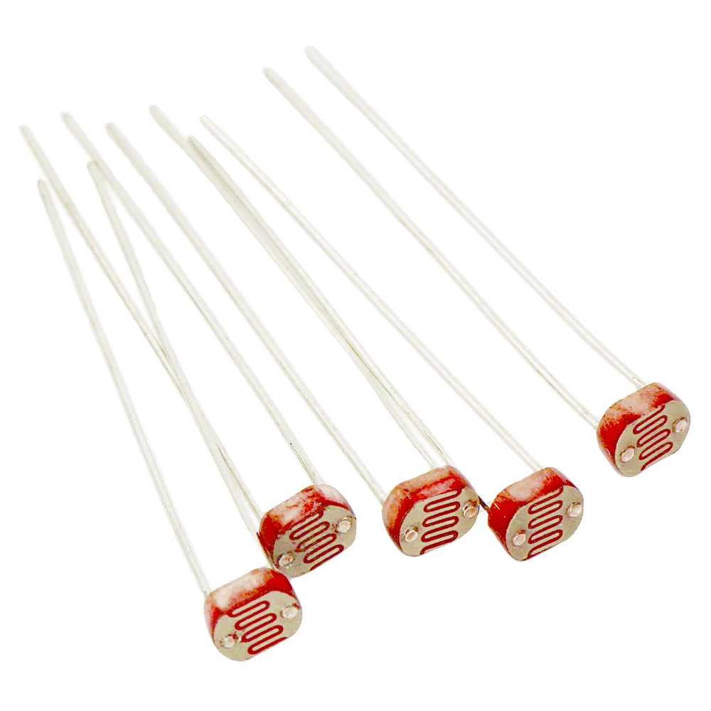 10pcs Light Dependent Resistor Photoresistor LDR 5MM GL5506 5516 5528 5537 5539 5547 5549 Photoconductive Resistance Sensor