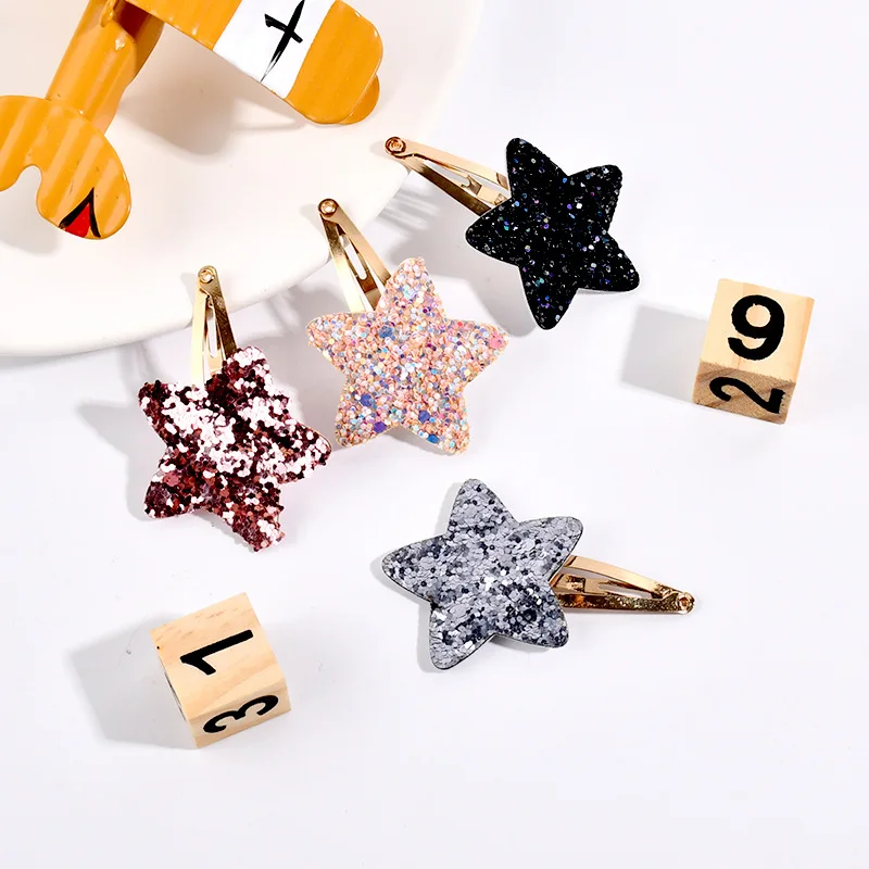 

Korean Macaron Minimalist Kids BB Clips Star Bangs Clips Fashion Elegant Girls Back Head Hair Barrettes