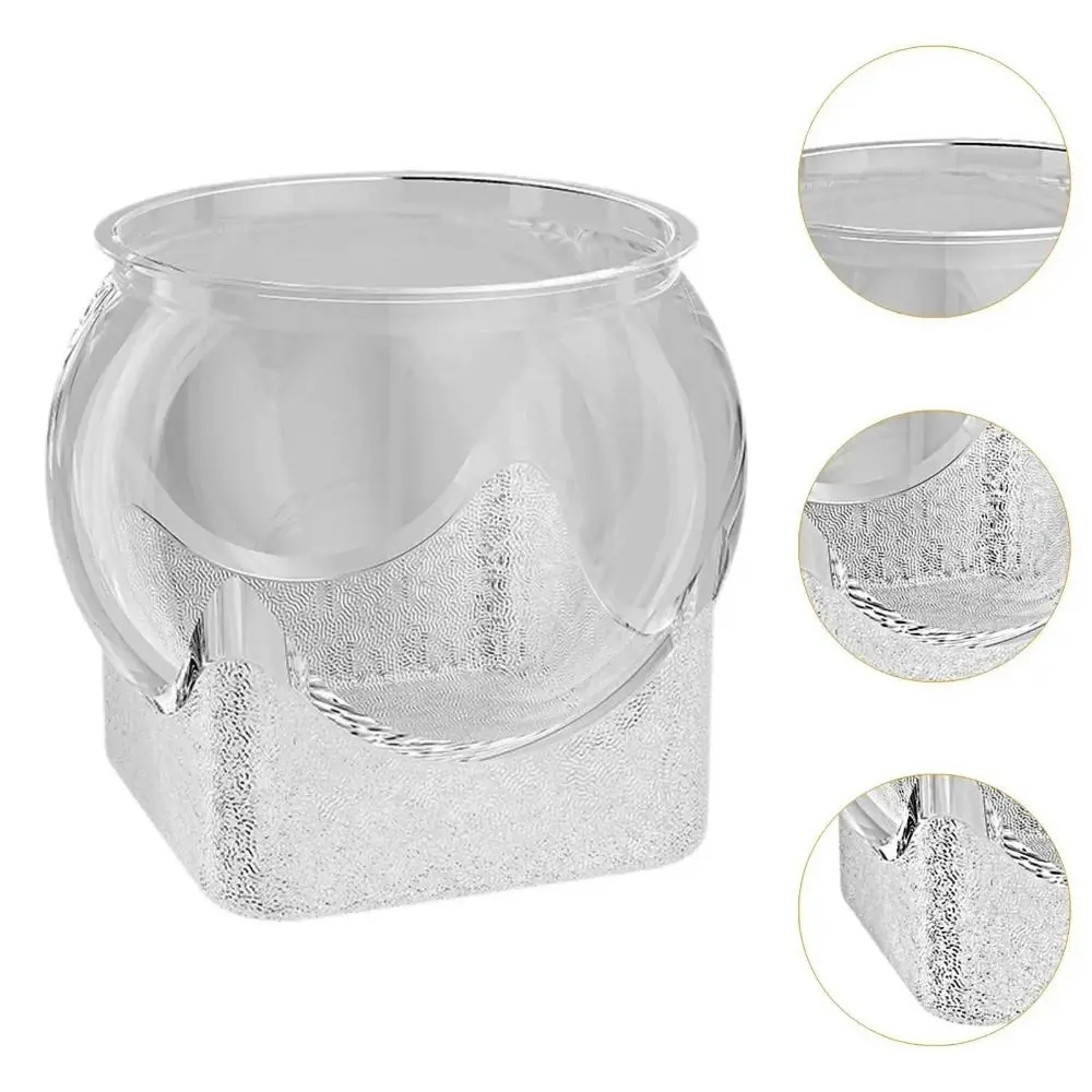 

Ultra Clear Round Fish Bowl Removable Plastic Viewing Tank 360-Degree View Decorative Desktop Fish Tank Desktop Decoration