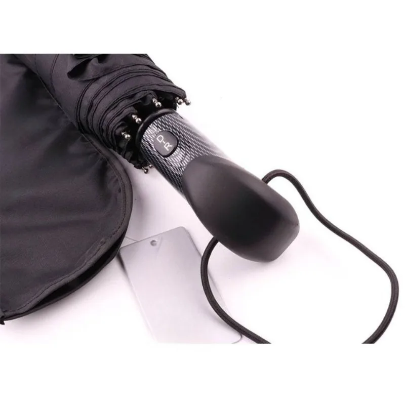For Mercedes-Benz BMW Audi Fully Automatic Frosted Short Handle Three-fold Rainproof Windproof Business Advertising Umbrella