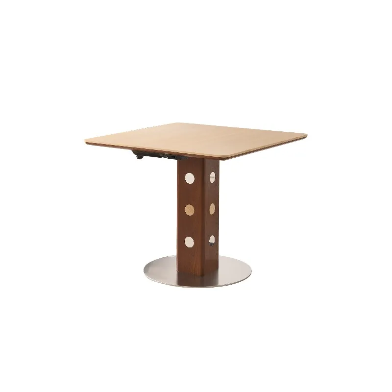 

Graphene intelligent heating rock plate dining table Small apartment household electric heating integrated square table Warm