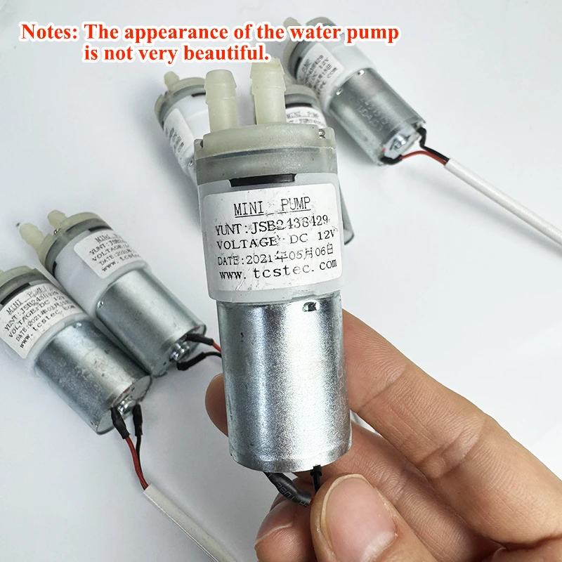 

DC 12 В TCS Micro 370 Щеточный двигатель из драгоценного металла Водяной насос Самовсасывающий мембранный тихий насос для воды для дозатора