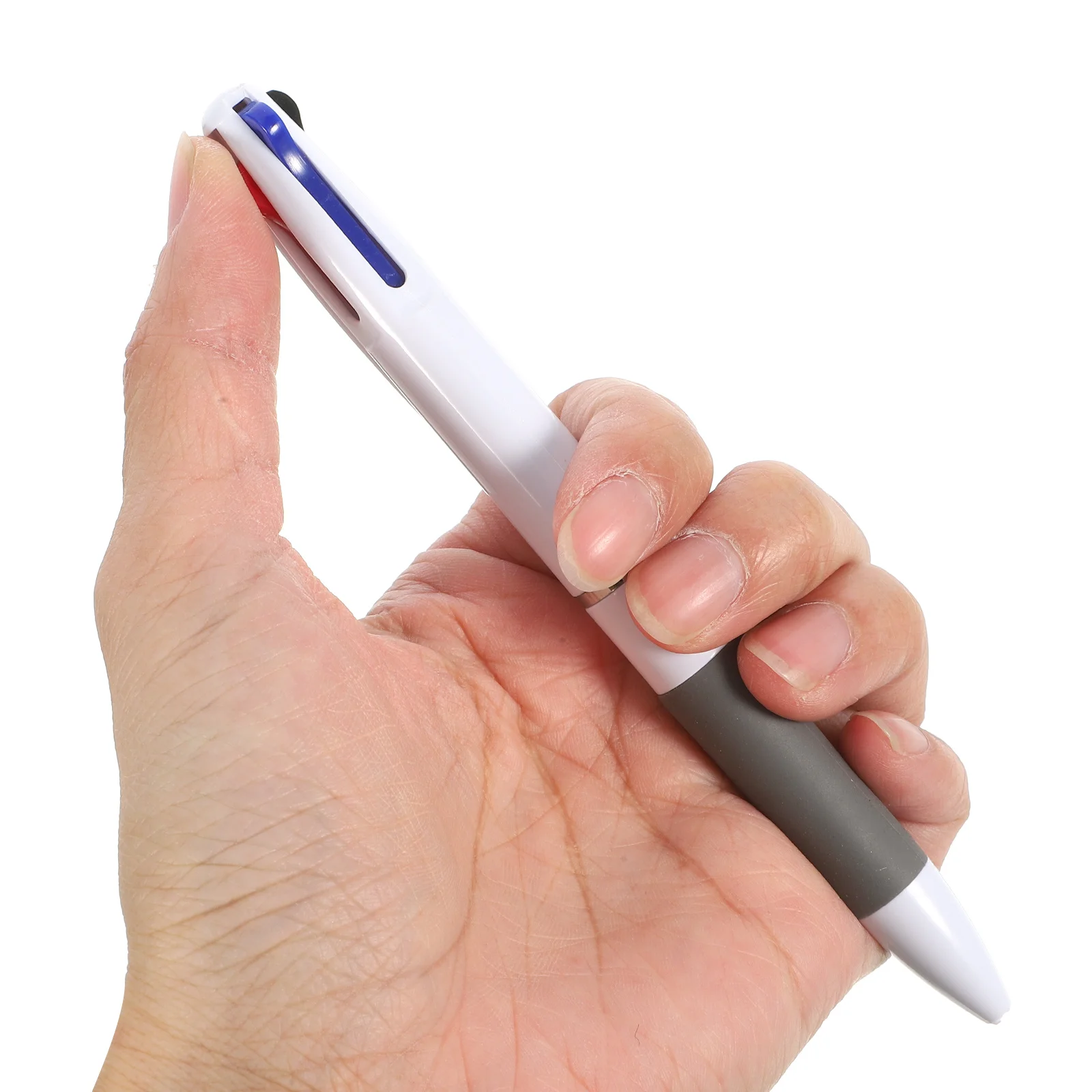 

6pcs Ballpoint Pen Multicolor Metal Shaft Smooth Writing Office School Stationery Ergonomic Design Portable Daily Use Writing