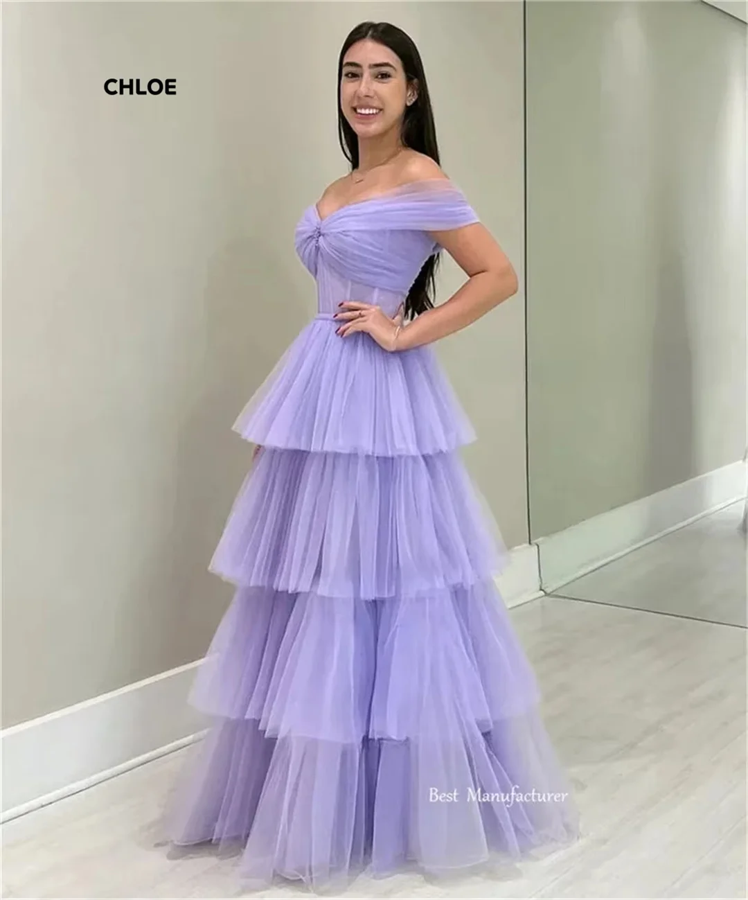 

Line A Evening Dresses Woman Elegant Women's Dresses for Party Dresses Luxury 2025 Off the Shoulders Custom Made Sleeveless Prom