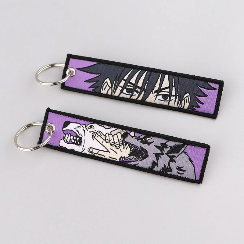 Jujutsu Kaisen Anime Merchandise Satoru Gojo Woven Keychain Lanyard Office ID Badge Accessory Woven Fabric Decorative Pendant - view 6