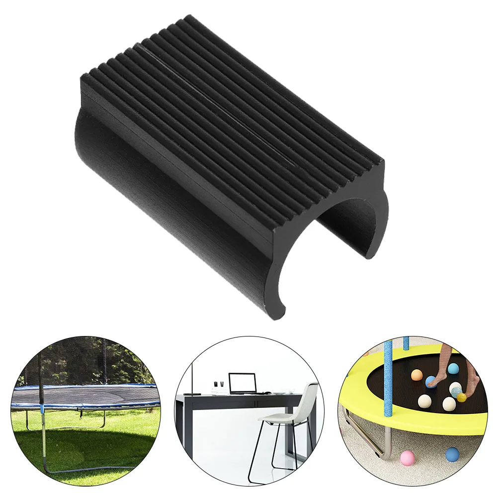 

30pcs Furniture Leg 22mm U Shape Chair Feet Caps Rectangle Black Plastic Floor Protectors Chairs Stool Feet Protectors