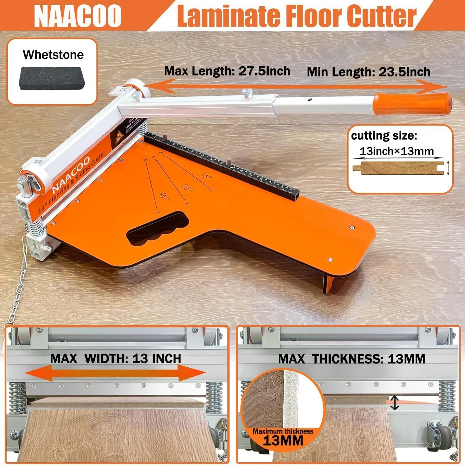 Gardening Tools Cutter - 13인치 비닐 플랭크 커터 휠, 라미네이트/비닐