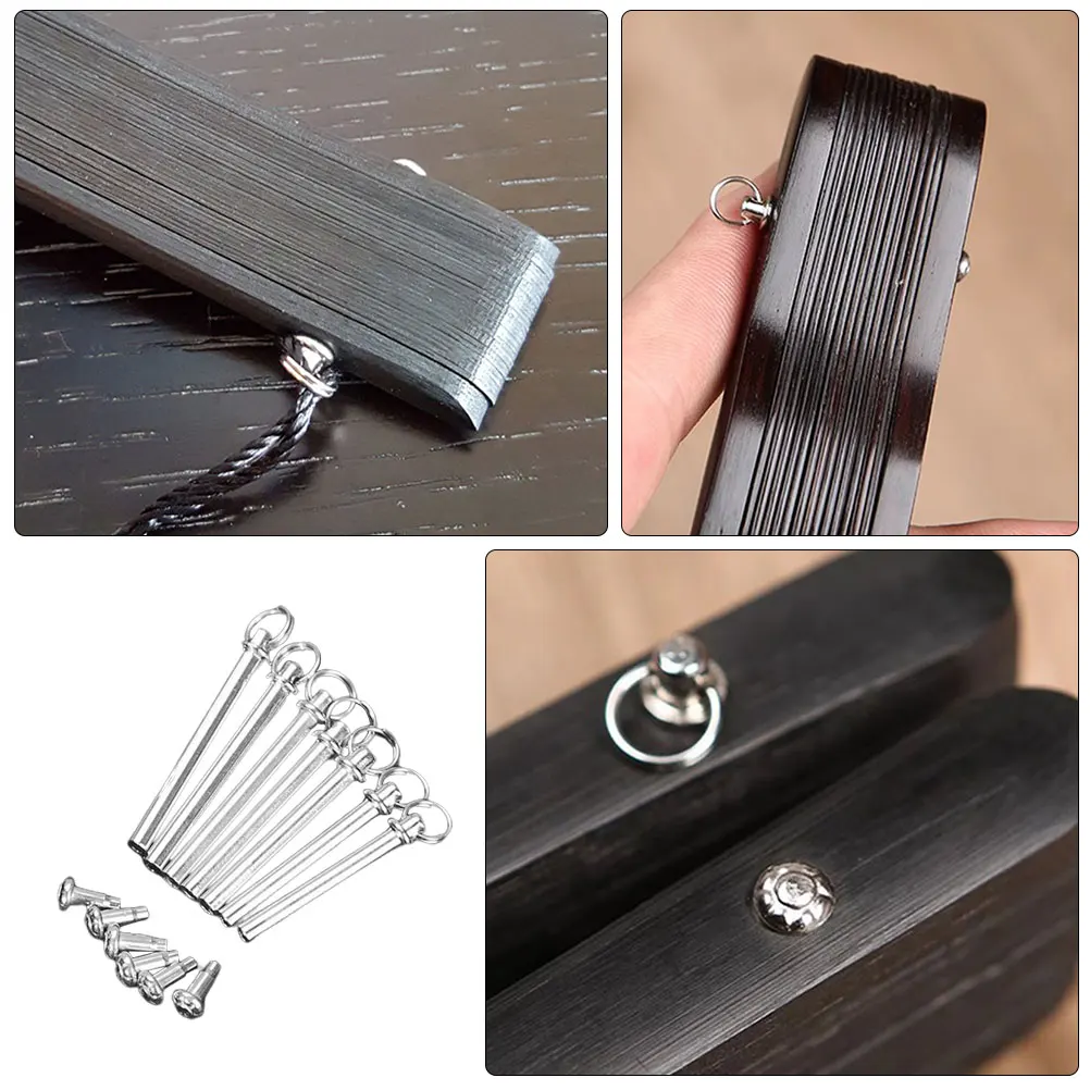 

7 Sets Handheld Replacement Folding Repairing Accessory Metal Rivets Sturdy Iron Rivet Fasteners Folding Fan Parts