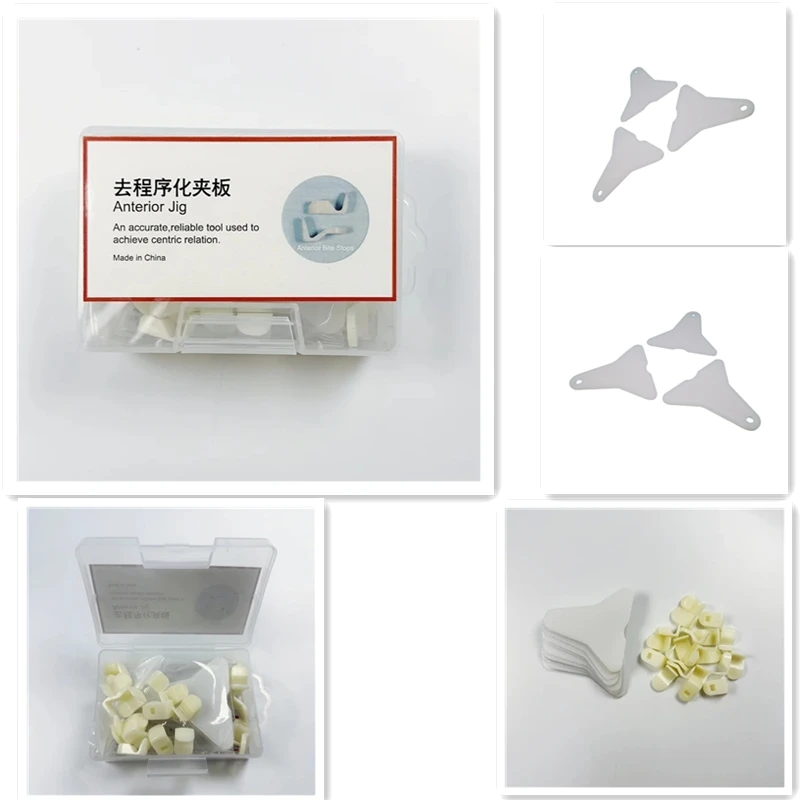 

30Pcs/Set Dental Anterior Jig Dental Full Mouth Deprogrammed Splint Mandibular Occlusal Reconstruction Determine Orthocentricity