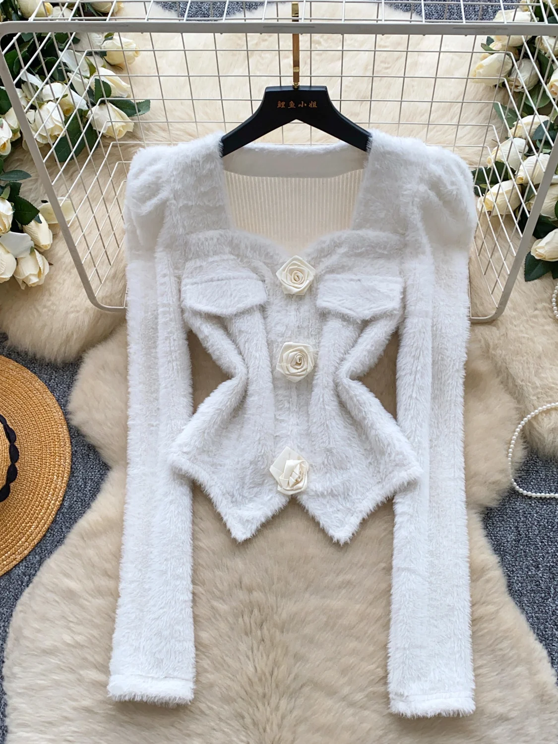 

Женские белые рубашки с квадратным воротником, роскошные укороченные блузки, винтажные элегантные женские рубашки с длинными рукавами 2000-х годов, весна-осень