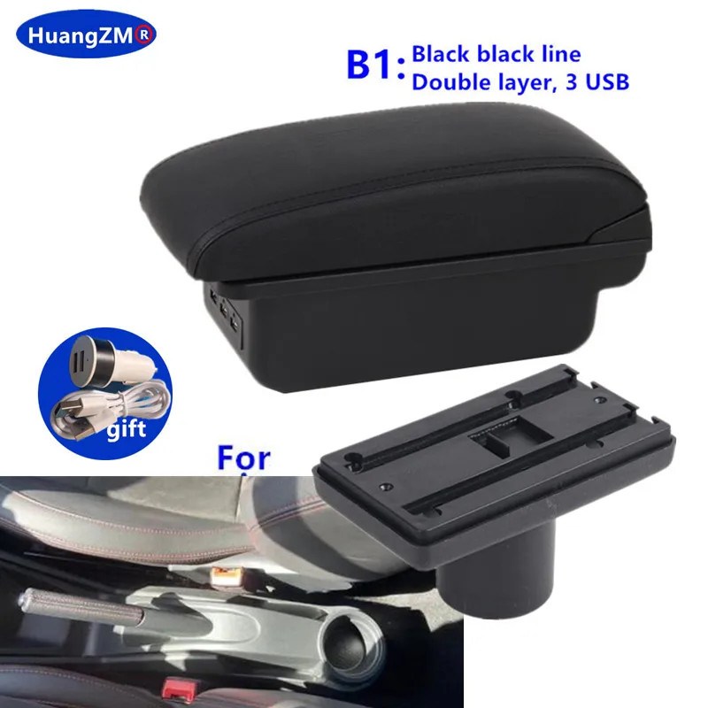 Voor Seat Ibiza Armsteun Doos Voor Seat Ibiza 6j Ibiza 6L Auto Armsteun Auto Opbergdoos 2010-2019 Gewijd retrofit Auto Accessoires