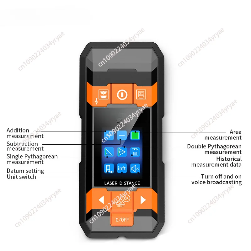 Multifunctional detector with English voice broadcast Ranging detection machine is convenient, fast, safe and reliable