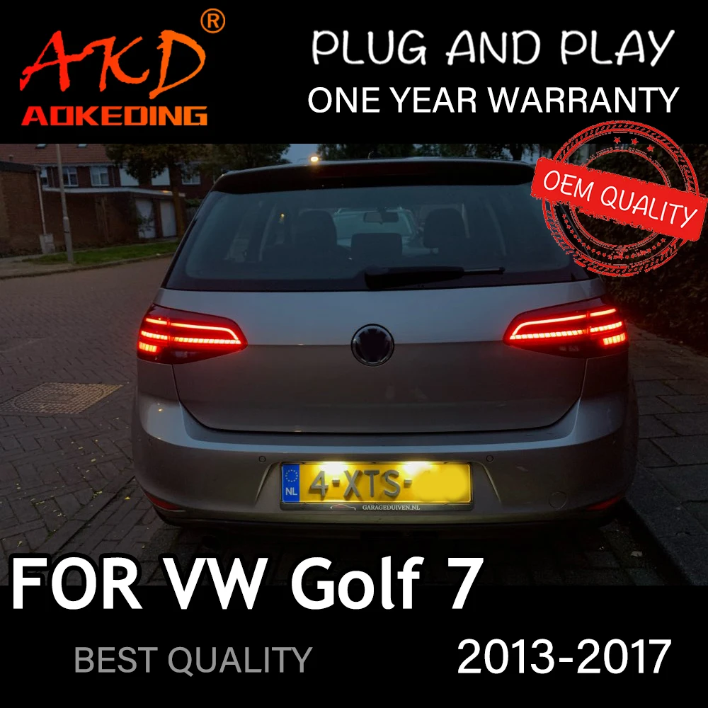 Tail Light For VW Golf 7 2013-2017 MK7 автомобильные товары Rear Lamp LED Lights Car Accessories Golf 7.5 Taillights
