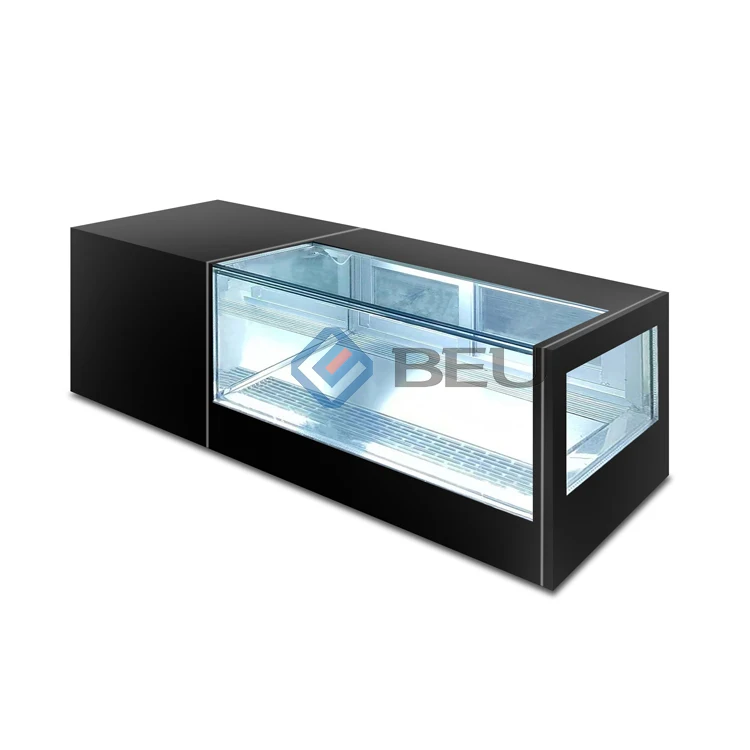 

Refrigerated Countertop Display Cooler Glass Sushi Cabinet For Food Display For Sushi Bars Restaurants Refrigeration Equipment
