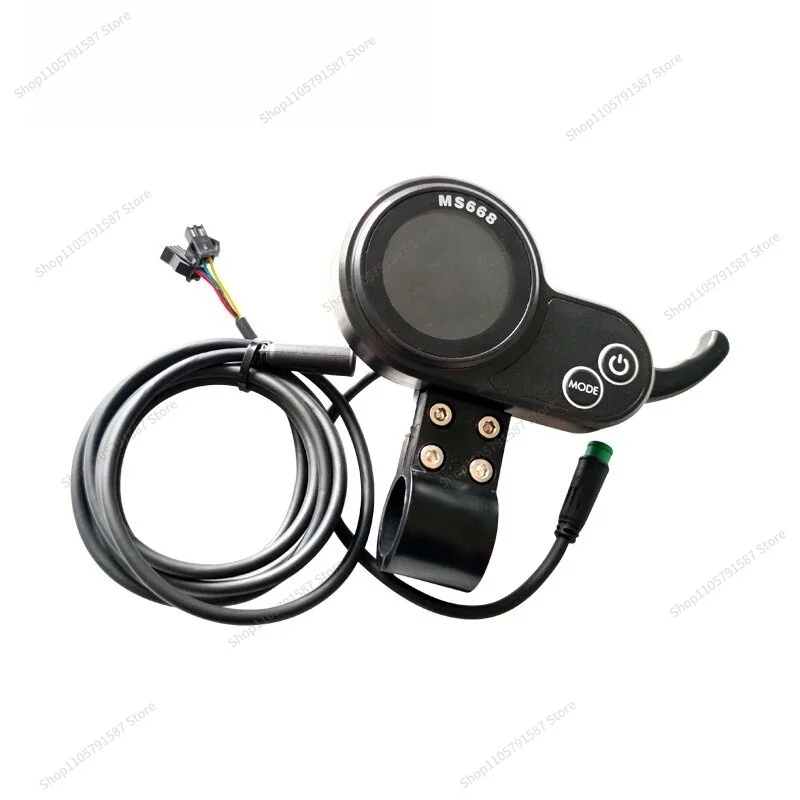 For Electric Scooter Brushless Sine Wave Square Wave High Power Controller, Color Screen Throttle Instrument Handle
