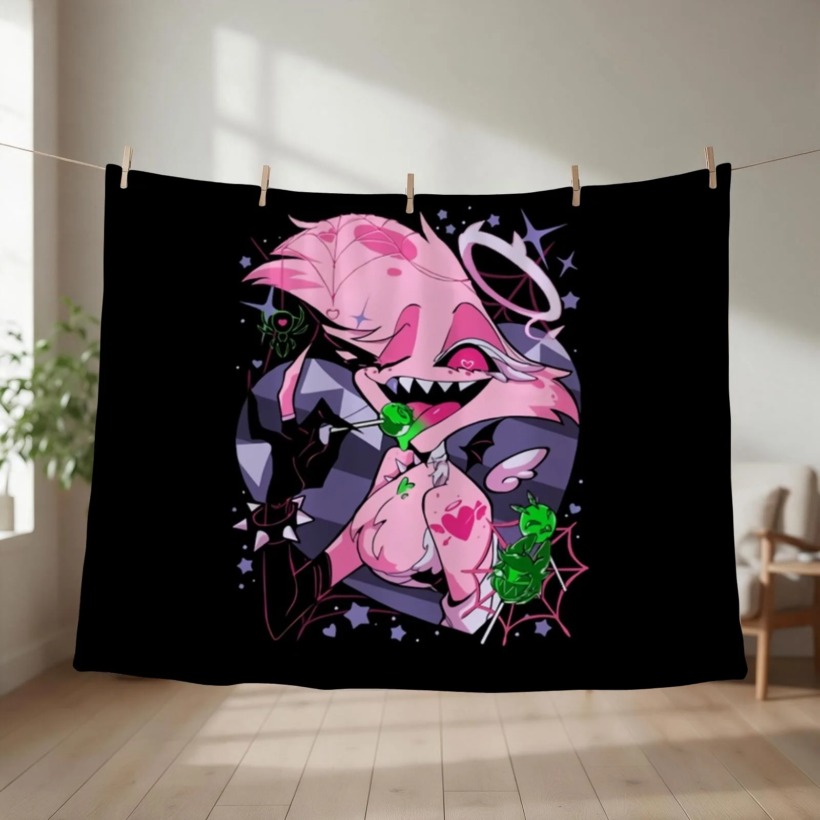 Angel Dusts Tricks and Treats Throw Blanket Decorative Sofa Warm Sofa Throw Soft Big Blankets