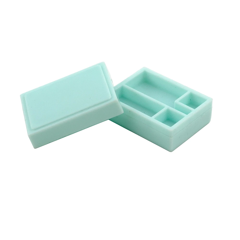 1/12 Dollhouse Miniature Accessories Plastic Mini bento box Simulation tableware Model Toys for Doll House Decoration