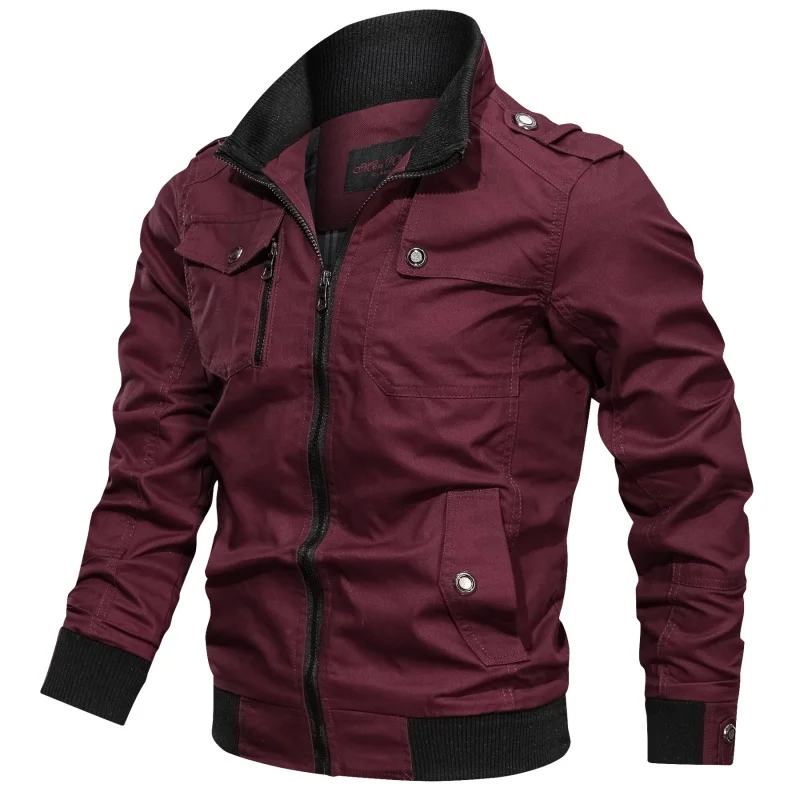 Jaqueta Bomber Moda Masculina Jaqueta corta-vento Casual Jaqueta Masculina Militar Masculina Primavera Outono 2022 Nova Jaqueta Estação Hot Jaqueta Slim Multi-máquina Roupa Tática Masculina