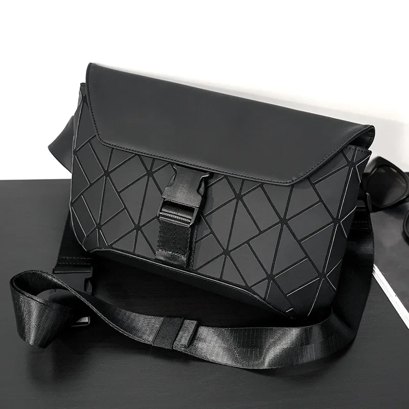 High-quality Fashion Men's Crossbody Bag Geometric Shoulder Messenger Bag Men Back Pack Waist Bag Crossbody Bags for Men Satchel