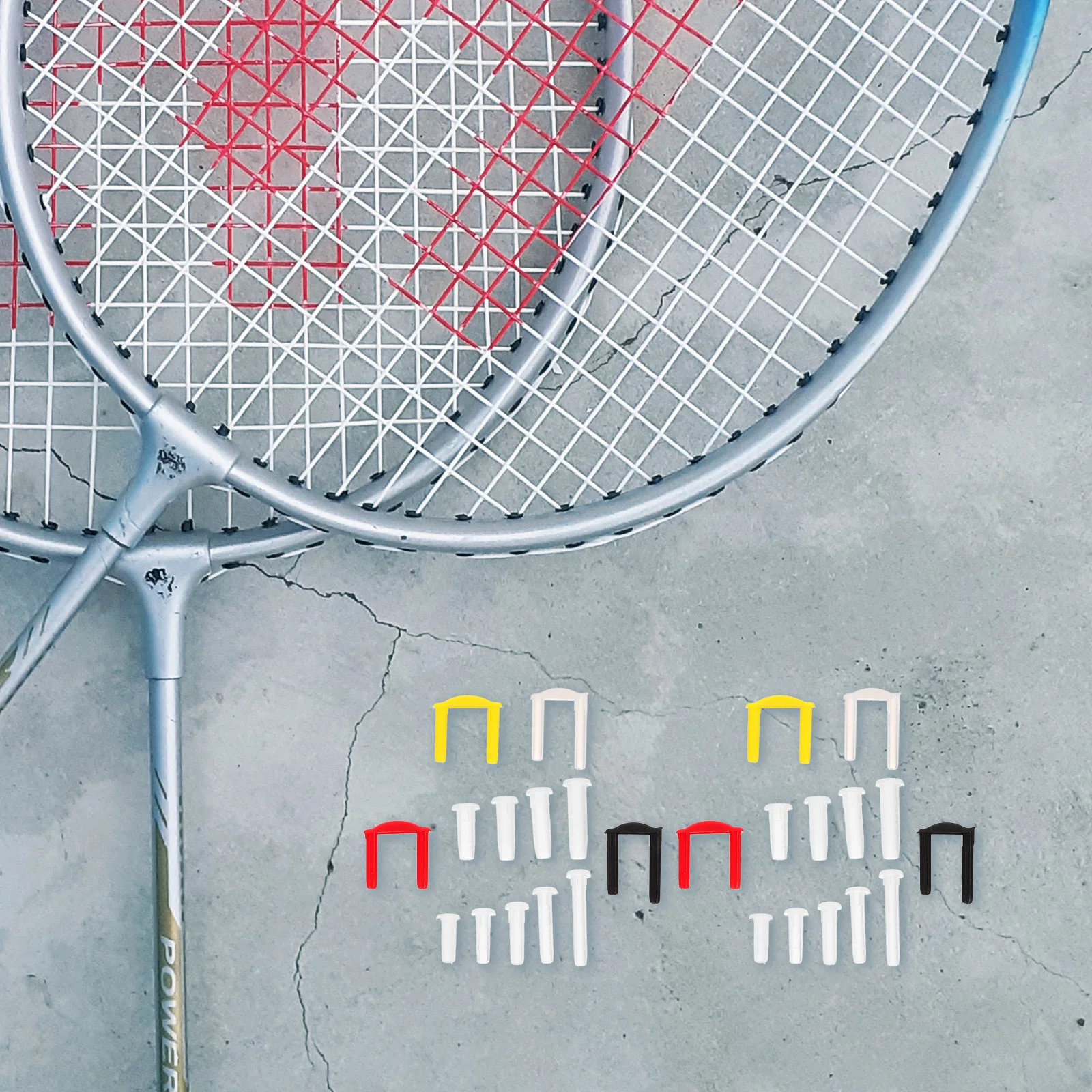 مضرب سلسلة حامي أنابيب بولي Material المواد مضرب بدمنتون خط ثقب الحرس واحد ثقب مزدوج موصل الحبل حامي #1