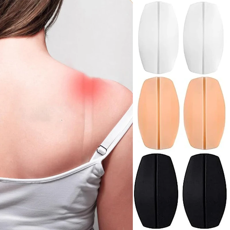 1pair Silicone Non Slip Shoulder Strap Pads Female Soft Bra Strap Cushions Holder Relief Pain Bra Shoulder Pads for Women