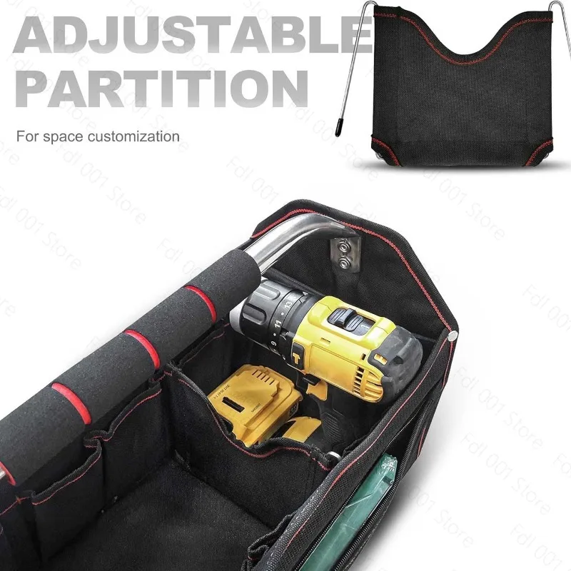 Portable Tools Multifunctional Toolbox Large Capacity Bag, Portable Hardware Electrical Woodworking Tools