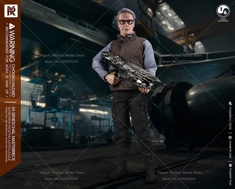 Youngrich Toys YR022 1/6 femme de ménage aînée Alfred cheveux blancs figurine Batman masque décor 12 "modèle de soldat Collection cadeau