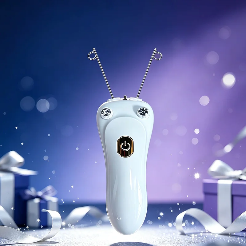 Portable Electric Facial And Body Hair Removal Device, With Cotton Thread. Non-Invasive Physical Hair Removal Device.
