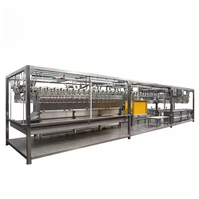 Complete Chicken Slaughter Production Line Automatic Poultry Hanging Scalding Tank Processing Equipment For Slaughterhouse