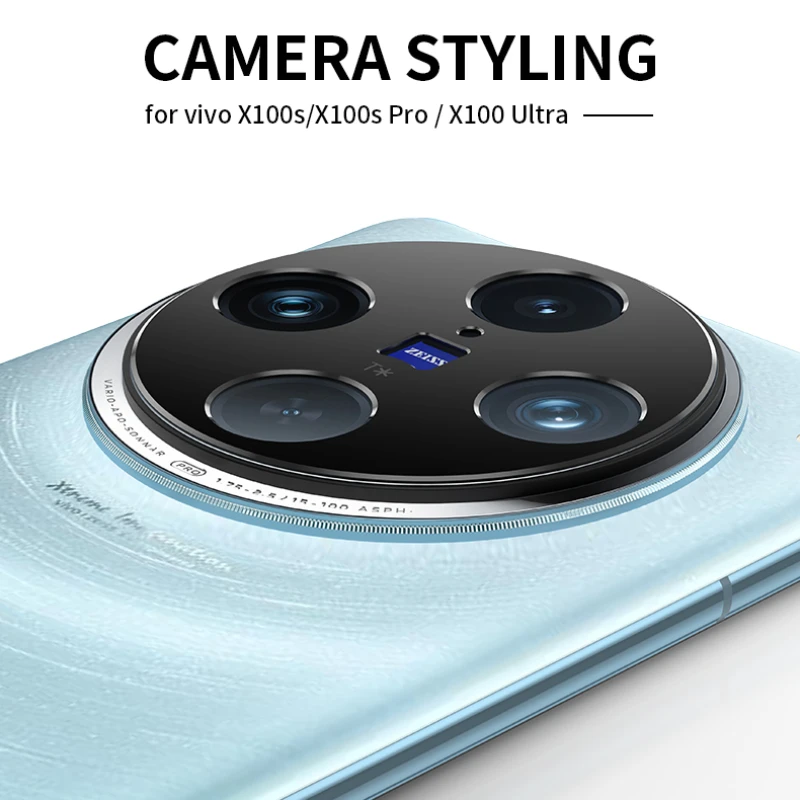 Metal Camera Lens Frame Protective Cover for Vivo X100 Ultra Rear Lens Matal Frame Protector Film for Vivo X100S Pro x100s