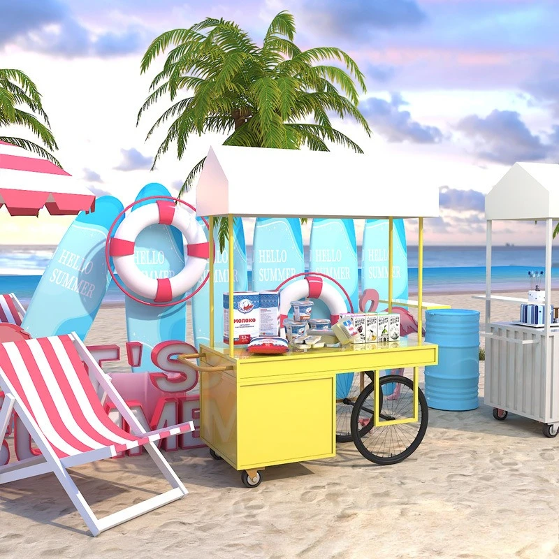 

Outdoor stall car Internet celebrity snack car Stall car Mobile activity shed Commercial street stall display stand Float