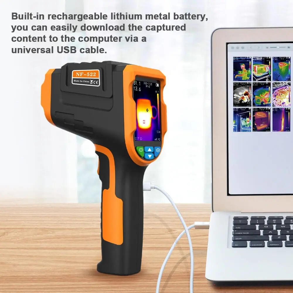 Noyafa Thermal Imaging Camera 200x150 Resolution Handheld Infrared Thermal Imager for Pipeline Heating Leak Automotive Inspect