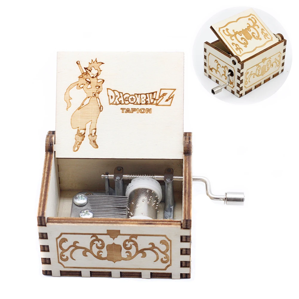 Top Sale Wood Hand Crank Music Box Dragon Ball Christmas Gift Birthday Gift Mother\'s Day  Gift