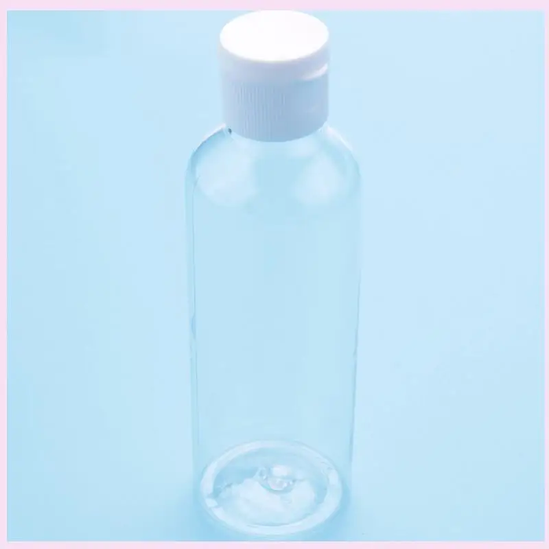 B25B 12 X 100Ml Plastic Clear Flip Bottles Travel Shampoo Lotion Cosmetic Container