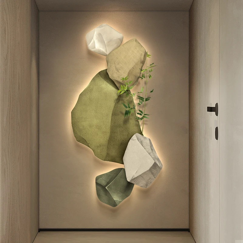 Personalizzabile Moderno semplice portico d'ingresso murale corridoio ha condotto la pittura leggera del soggiorno