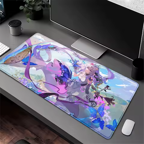 Honkai: Star Rail Castorice Kawaii Girl Xxl Mouse Pad Pc Gaming Accessories Computer Offices Non-slip Mousepad Keyboard Desk Mat