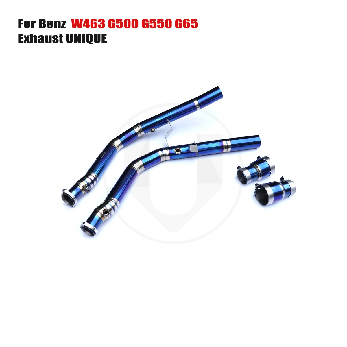 

UNIQUE For 2013-2019 Benz w463 g500 g550 g63 4.0T 5.5T titanium downpipe without cat exhaust pipe