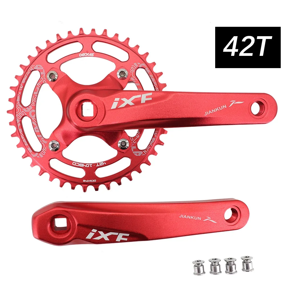Ixf-104bcdスクエアマウンテンバイククランクセット,170mmチェーン,175