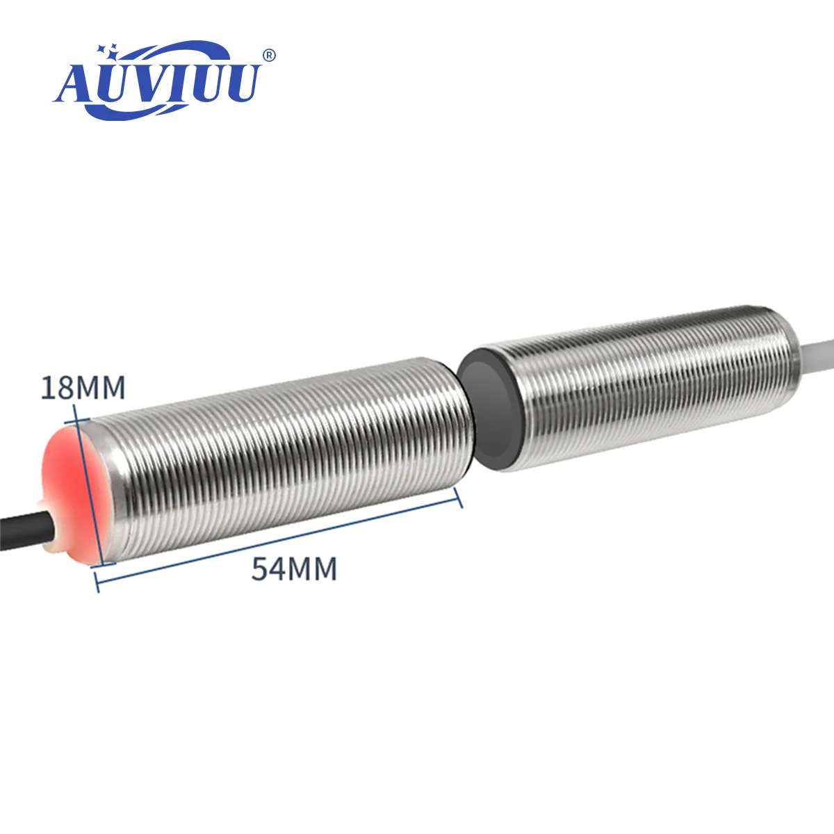 CSP M18 Infrared Photoelectric Sensor 100/400/500/800mm 1M 20M NPN PNP Diffuse Reflective Through-beam 10-30VDC