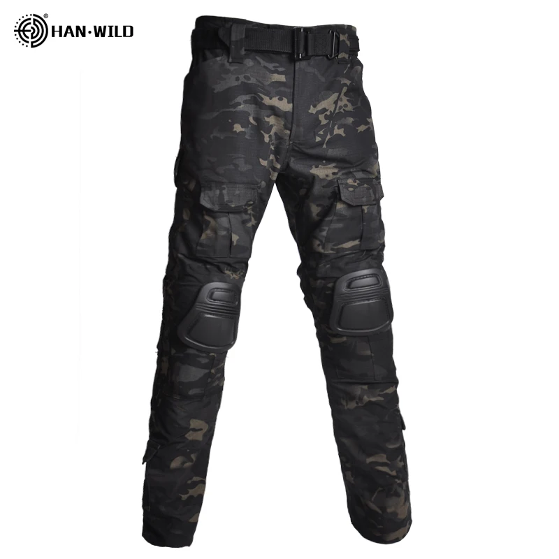 HAN WILD Airsoft Paintball Tactical Work Pants Camouflage Pants Men Combat CP Cargo Pants Softair Camping Trousers Hiking