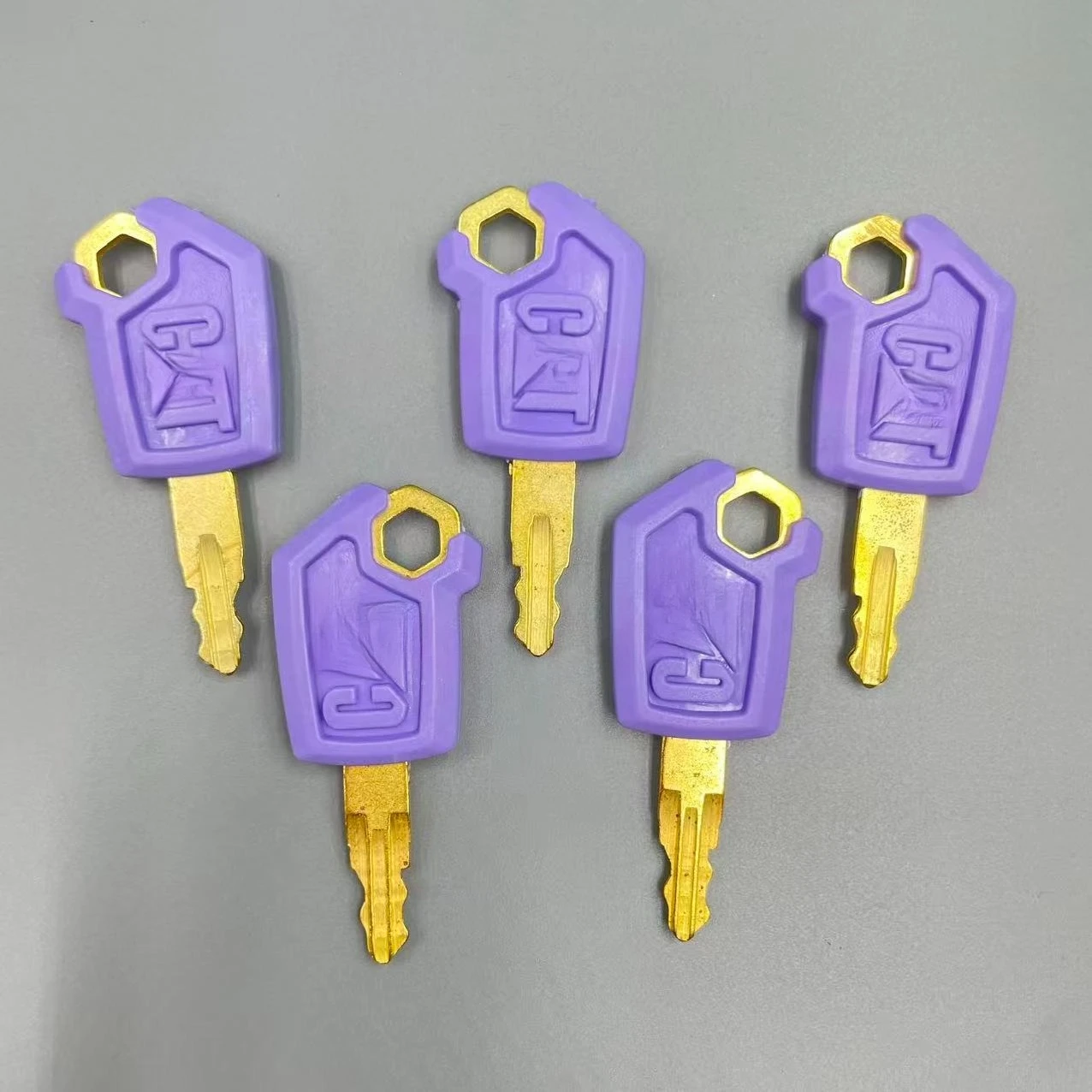 1/5/10/20PCS Purple & Gold Key for 5P8500 Heavy Equipment Ignition Loader Dozer Metal & Plastic High Quality