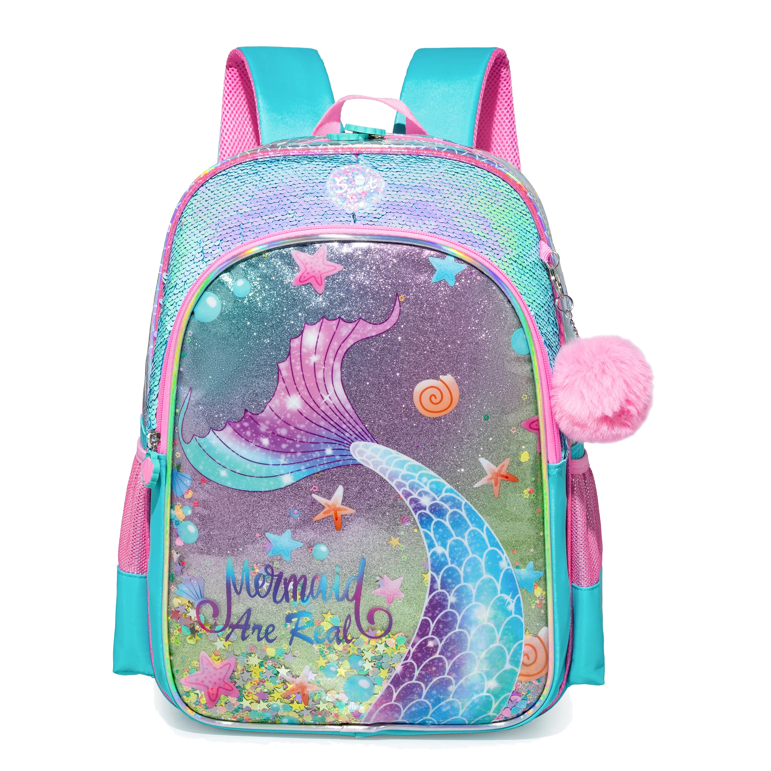 Unicorn School Backpacks for Girls Backpack with Lunch Bag Pencil Case Elementary Primary Backpack for Teen Girls