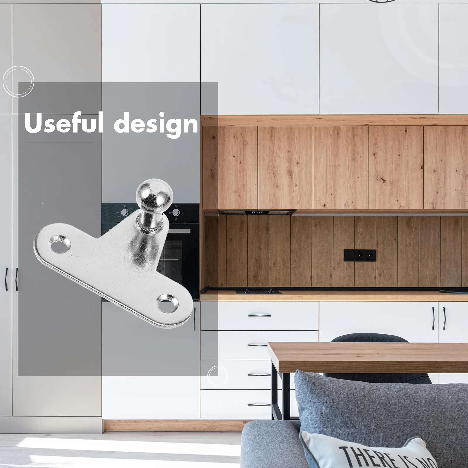10Pcs Industrial Grade Gas Strut Mounting Brackets Iron Ball Bracket for Automotive Marine Furniture Cabinet Door Lift